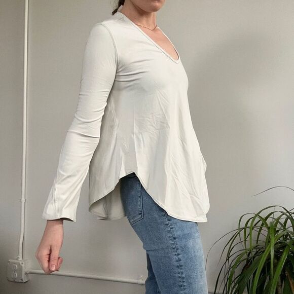 Lululemon Up for Down Time Long Sleeve  White Cream 2 - Picture 2 of 11